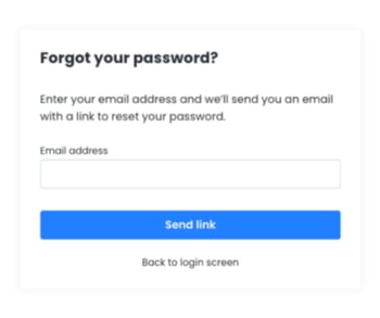 forgot password